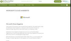 
							         Microsoft Cloud Angebote | IT-Portal Stifter-helfen								  
							    