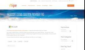 
							         Microsoft Cloud Solution Provider Program (CSP) - rhipe								  
							    