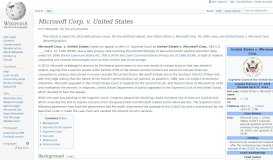 
							         Microsoft Corp. v. United States - Wikipedia								  
							    