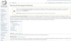 
							         Microsoft Developer Network - Wikipedia								  
							    