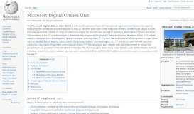 
							         Microsoft Digital Crimes Unit - Wikipedia								  
							    