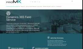 
							         Microsoft Dynamics 365 for Field Service | proMX - Microsoft Partner								  
							    