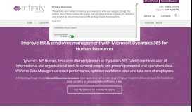 
							         Microsoft Dynamics 365 for Talent | Infinity Group | London								  
							    
