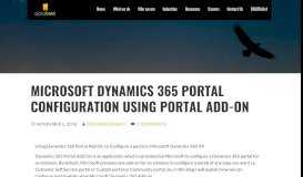 
							         Microsoft Dynamics 365 Portal Configuration Using Portal Add-On ...								  
							    