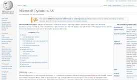 
							         Microsoft Dynamics AX - Wikipedia								  
							    
