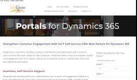 
							         Microsoft Dynamics CRM - Web Portals - InfoGrow								  
							    