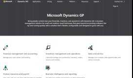 
							         Microsoft Dynamics GP Overview | Microsoft Dynamics								  
							    