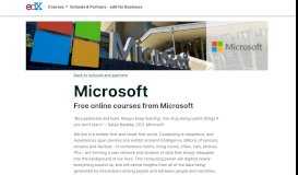 
							         Microsoft - Free Courses from Microsoft | edX								  
							    