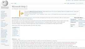 
							         Microsoft Help 2 - Wikipedia								  
							    