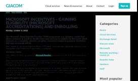 
							         Microsoft Incentives – Gaining Eligibility (Microsoft Accreditations) and ...								  
							    