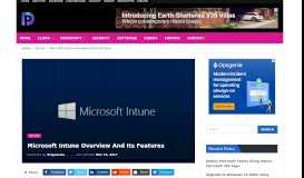 
							         Microsoft Intune overview and its features - Prajwal Desai								  
							    