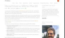 
							         Microsoft Intune vs. MDM for Office 365 – ITProMentor								  
							    