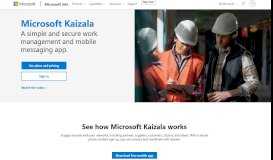 
							         Microsoft Kaizala – Office 365								  
							    