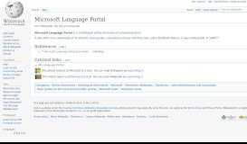 
							         Microsoft Language Portal - Wikipedia								  
							    