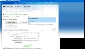 
							         Microsoft License Advisor								  
							    