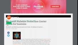 
							         Microsoft Malware Protection Center opens for business | Ars Technica								  
							    