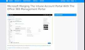 
							         Microsoft Merging The Intune Account Portal With The Office 365 ...								  
							    