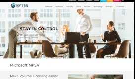 
							         Microsoft MPSA | Bytes								  
							    