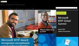 
							         Microsoft MVP Award								  
							    