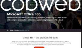 
							         Microsoft Office 365 - Cobweb Solutions								  
							    