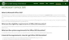 
							         Microsoft Office 365 - De La Salle Santiago Zobel								  
							    