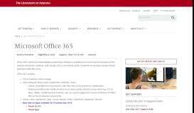 
							         Microsoft Office 365 | Information Technology | University of ...								  
							    