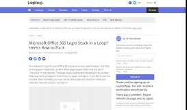 
							         Microsoft Office 365 Login Stuck in a Loop? Here's How to Fix It								  
							    