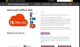 
							         Microsoft Office 365 – UCF Technology Product Center								  
							    