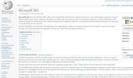 
							         Microsoft Office 365 – Wikipedia								  
							    