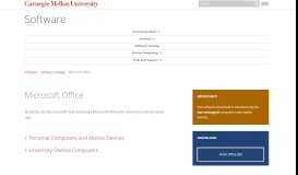 
							         Microsoft Office - Computing Services - Division of Operations ...								  
							    