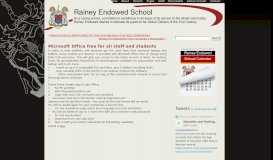 
							         Microsoft Office free for all staff and students - Rainey Endowed								  
							    
