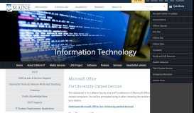 
							         Microsoft Office - Information Technology - University of Maine								  
							    