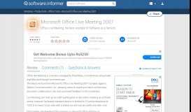 
							         Microsoft Office Live Meeting 2007 Download Free Version ...								  
							    