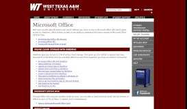 
							         Microsoft Office - Student Technology Support Portal - West Texas ...								  
							    