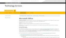 
							         Microsoft Office | Technology Services | VCU								  
							    