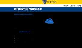 
							         Microsoft OneDrive - The University of Toledo								  
							    