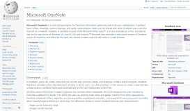 
							         Microsoft OneNote - Wikipedia								  
							    
