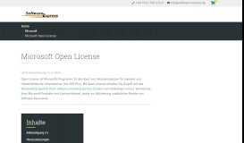 
							         Microsoft Open License | Lizenzen, Services, Preise | Software-Express								  
							    