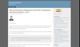 
							         Microsoft Operations Management Suite (OMS) – Management and ...								  
							    