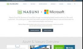 
							         Microsoft Partner Portal | Nasuni								  
							    