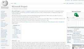 
							         Microsoft Project - Wikipedia								  
							    
