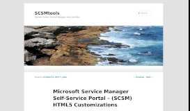 
							         Microsoft Service Manager Self-Service Portal – (SCSM) HTML5 ...								  
							    