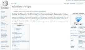 
							         Microsoft Silverlight - Wikipedia								  
							    