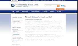 
							         Microsoft Software for Faculty and Staff » Computing ... - UF Help Desk								  
							    
