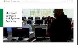 
							         Microsoft Software & Systems Academy - Microsoft Military Affairs								  
							    