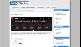 
							         Microsoft Stream – SWD-CONsulting								  
							    