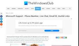 
							         Microsoft Support : Phone Number, Live Chat, Email ID, Useful Links								  
							    