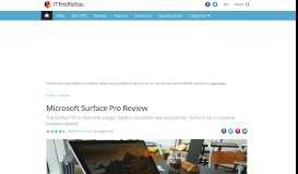 
							         Microsoft Surface Pro Review | ITProPortal								  
							    
