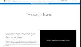 
							         Microsoft Teams | Online Classroom | Microsoft Education								  
							    