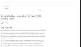 
							         Microsoft Trust Center | Criminal Justice Information Services (CJIS ...								  
							    